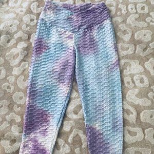 Embrace Your Love Turquoise/Purple Tie Dye Leggings